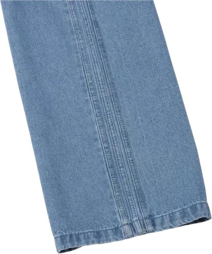 Adidas Kleurrijke high-waisted jeans met iconische strepen Blue Dames - Foto 4