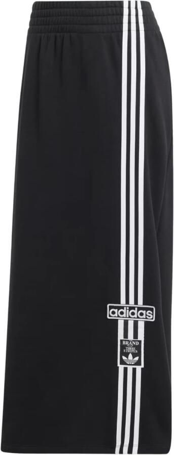 Adidas Lange rok van Franse terry-stof Black Dames - Foto 4