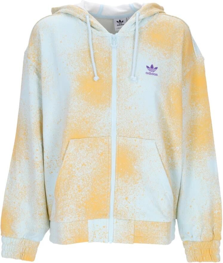 Adidas Originals Beach Festival Kapuzenjacke Hoodies Kleding almost blue hazy orange maat: L beschikbare maaten:XS S M L - Foto 2