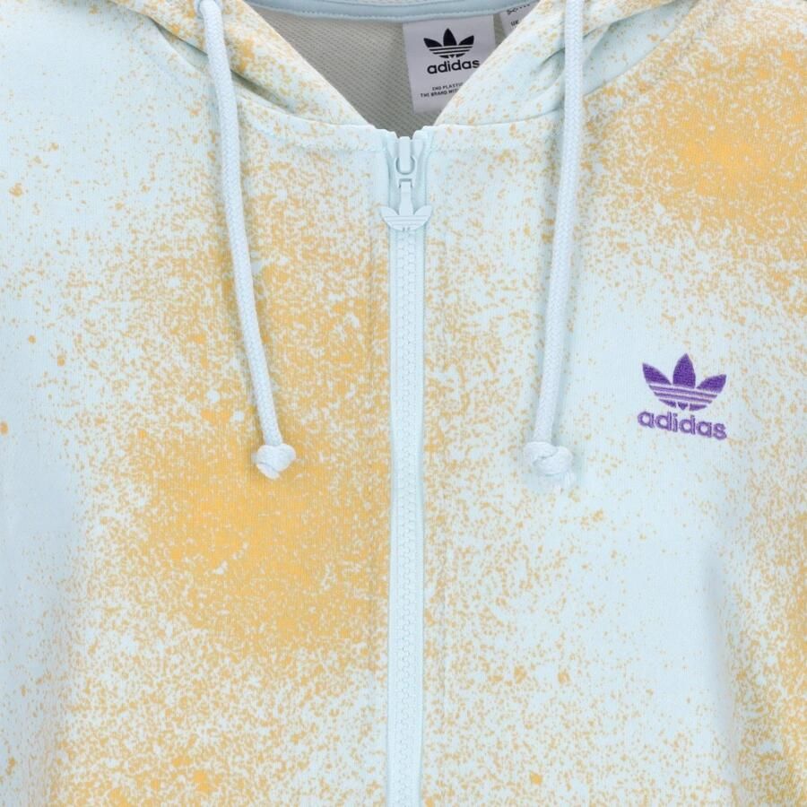 Adidas Originals Beach Festival Kapuzenjacke Hoodies Kleding almost blue hazy orange maat: L beschikbare maaten:XS S M L