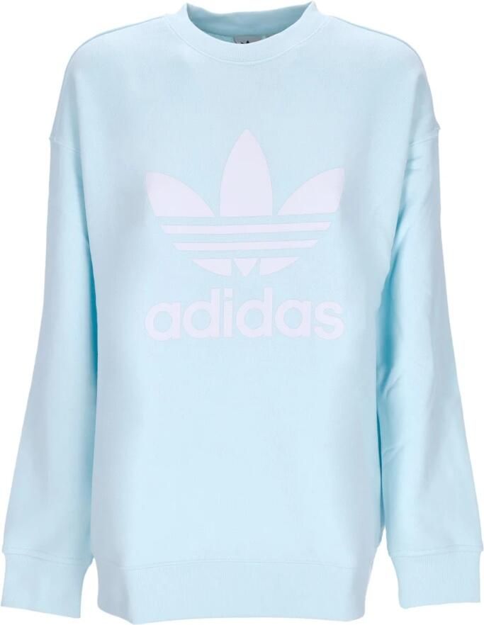 Adidas Lichtgewicht Crewneck Sweatshirt Bijna Blauw Blue Dames - Foto 3