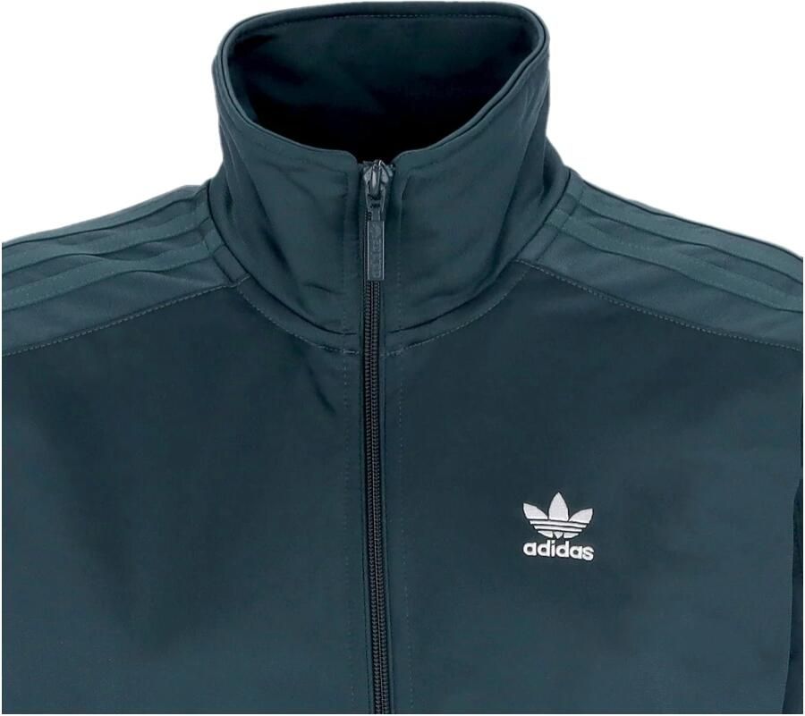 Adidas Groene Turtleneck Sweatshirt met Rits Green Dames