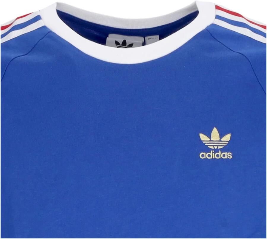 Adidas Nations Tee Metallic Blue White Blue Heren