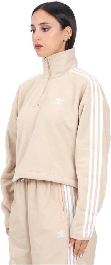 Adidas Originals Polar Fleece Half Zip Trainingspakken in beige formaten: XS - Foto 3