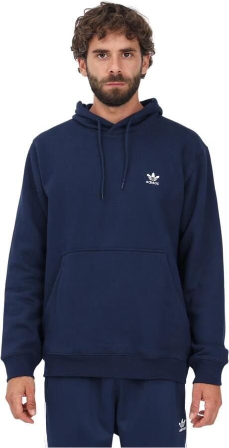 Adidas Originals Trefoil Essential Fleece Hoodie Night Indigo- Heren Night Indigo - Foto 3