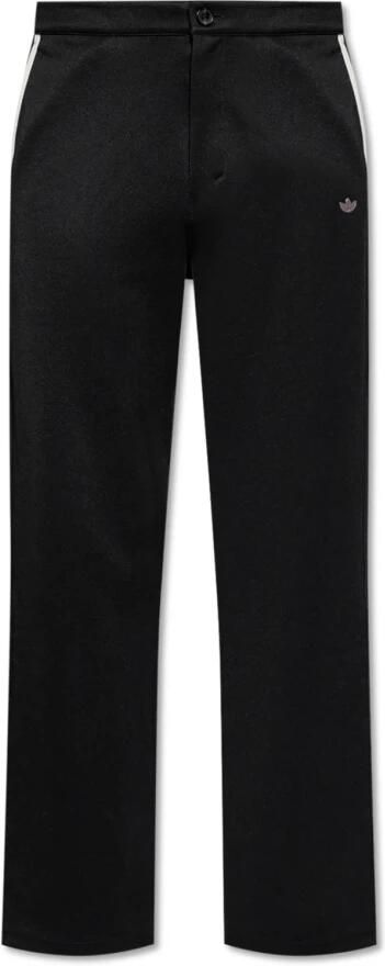 Adidas Originals Broek met logo-vormige applicatie Black Heren