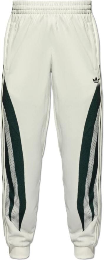 Adidas Gestreepte Technische Stoffen Broek White Heren