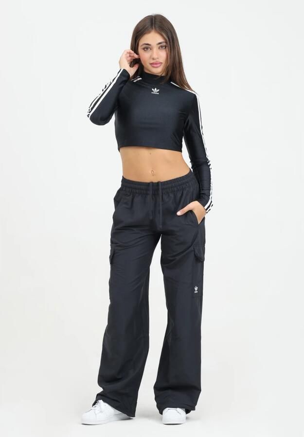 Adidas Originals Cargo Geweven Zwarte Broek Essentials Black Dames - Foto 3