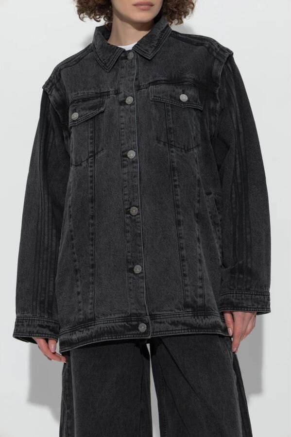 Adidas Originals Denim jack in oversized stijl Black Dames - Foto 5