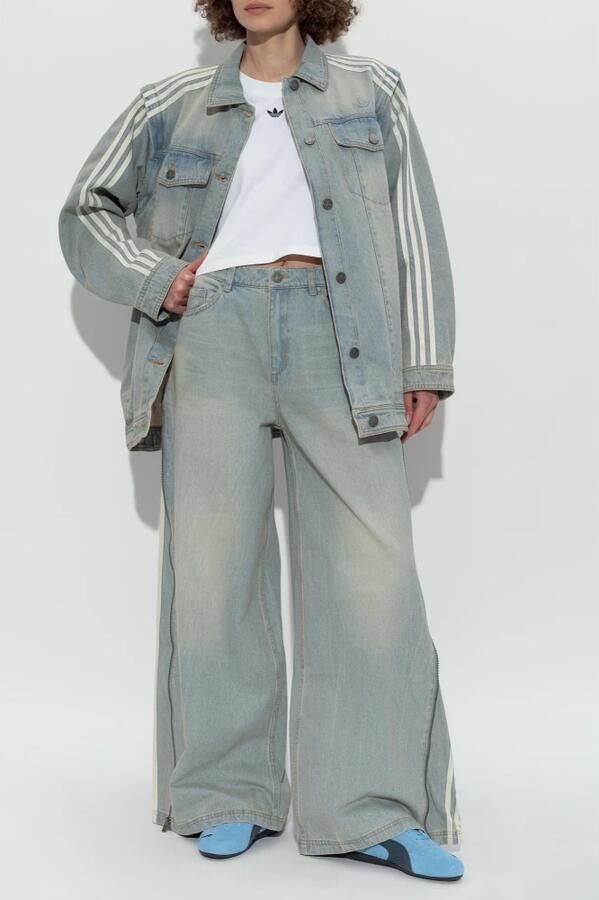 Adidas Adilenium Season 3 Zip Washed Denim Broek Veelkleurig- Dames Veelkleurig - Foto 4