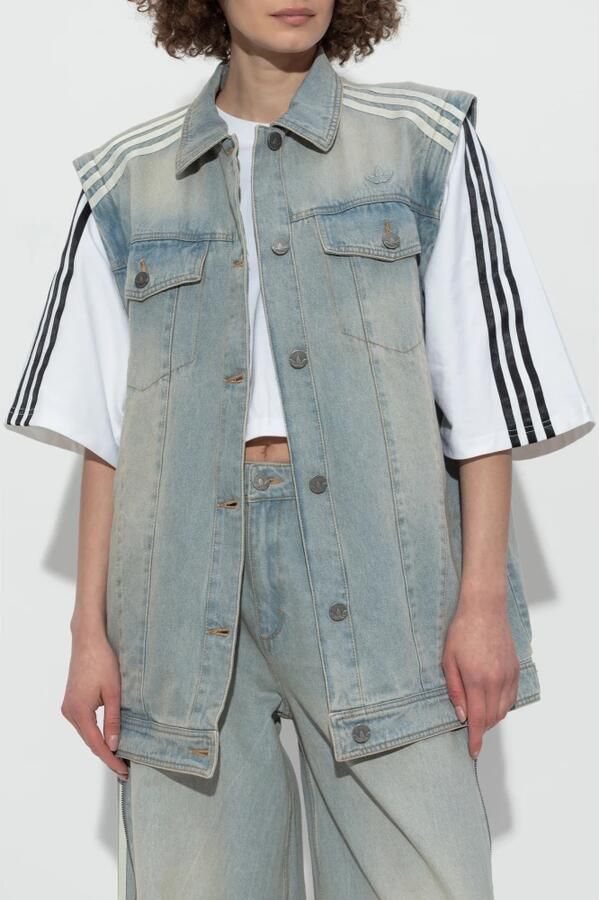 Adidas Adilenium Season 3 Two-in-One Denim Overhemdjack Veelkleurig- Dames Veelkleurig - Foto 6