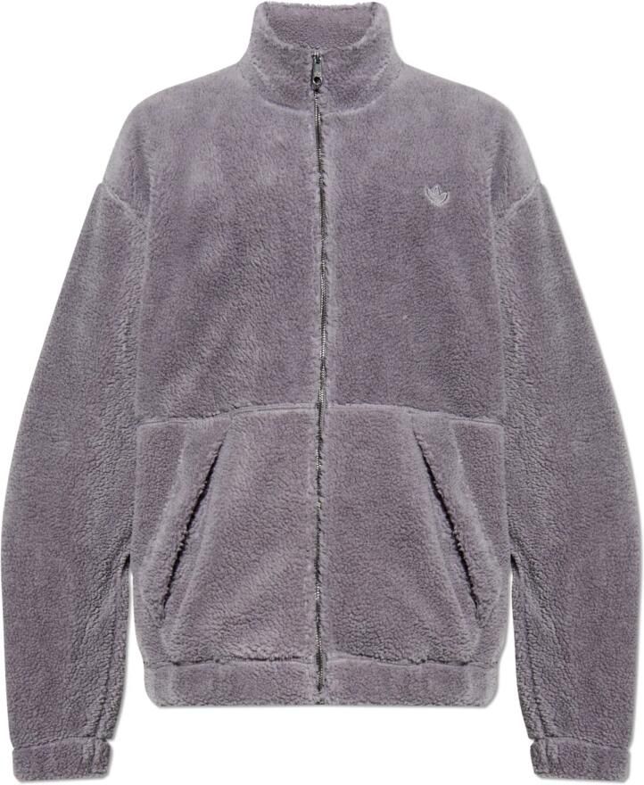 Adidas Premium Essentials Polar Fleece Sweatshirt met Lange Rits Grijs- Heren Grijs