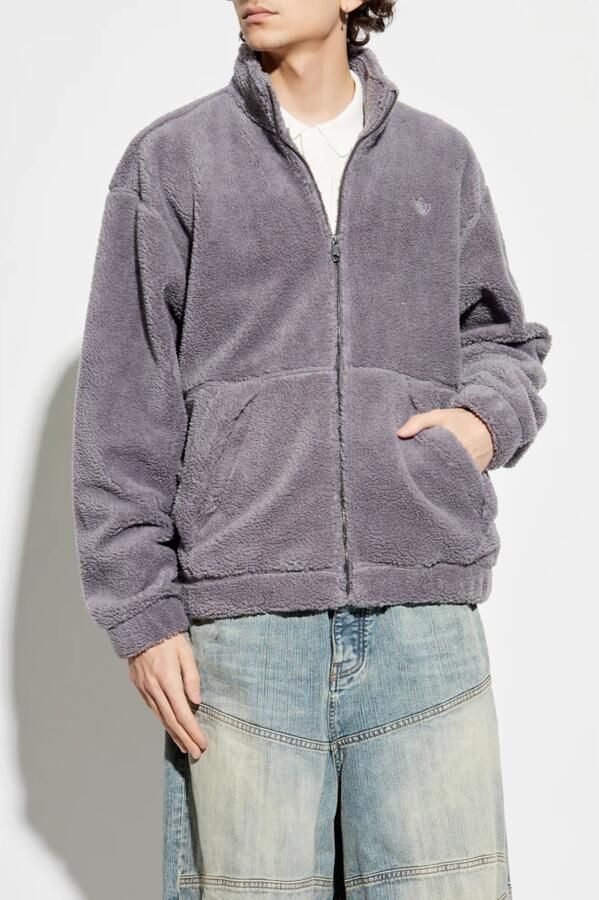 Adidas Premium Essentials Polar Fleece Sweatshirt met Lange Rits Grijs- Heren Grijs - Foto 4