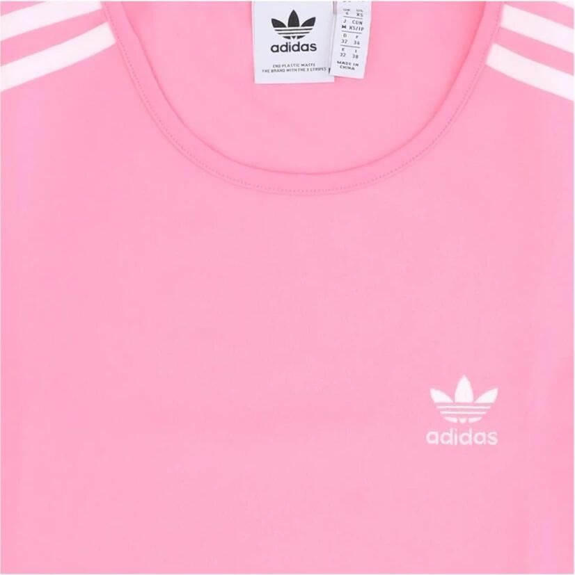 Adidas Originals Kort T-shirt met galonstrepen model 'CROPPED'