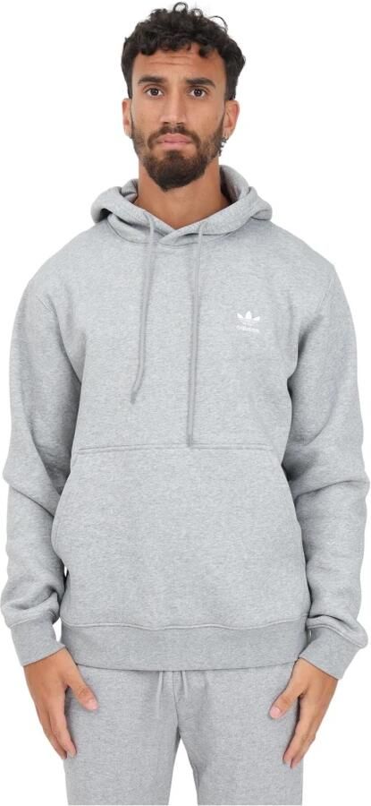 Adidas Trefoil Essential Fleece Hoodie Medium Grey Heather- Heren Medium Grey Heather - Foto 4
