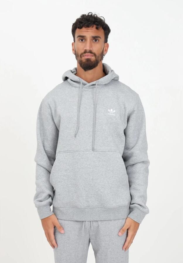 Adidas Trefoil Essential Fleece Hoodie Medium Grey Heather- Heren Medium Grey Heather - Foto 2
