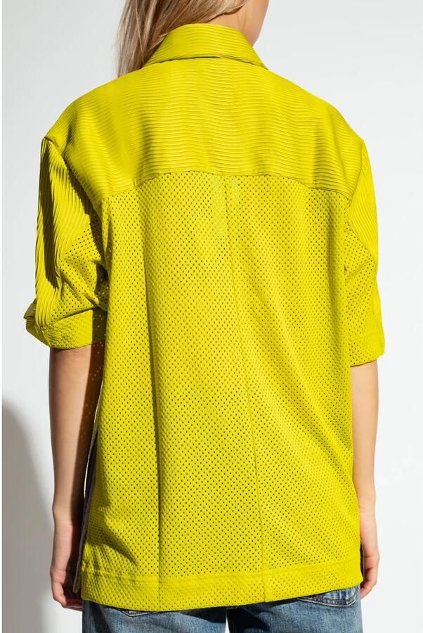 Adidas Originals Groene Geplooide Shirt met Tweewegsrits Green - Foto 8