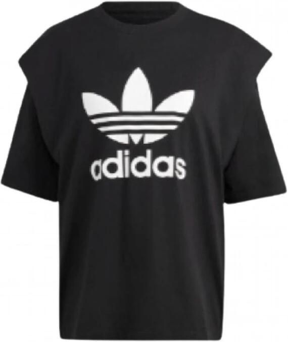 Adidas Originals Katoenen 2-in-1 Statement Top Black Dames - Foto 2
