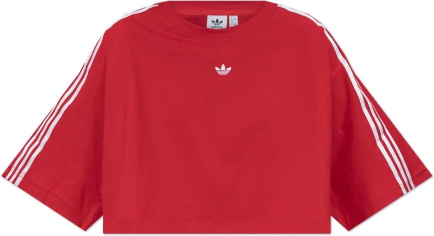 Adidas Originals Korte T-shirt met logo Red Dames