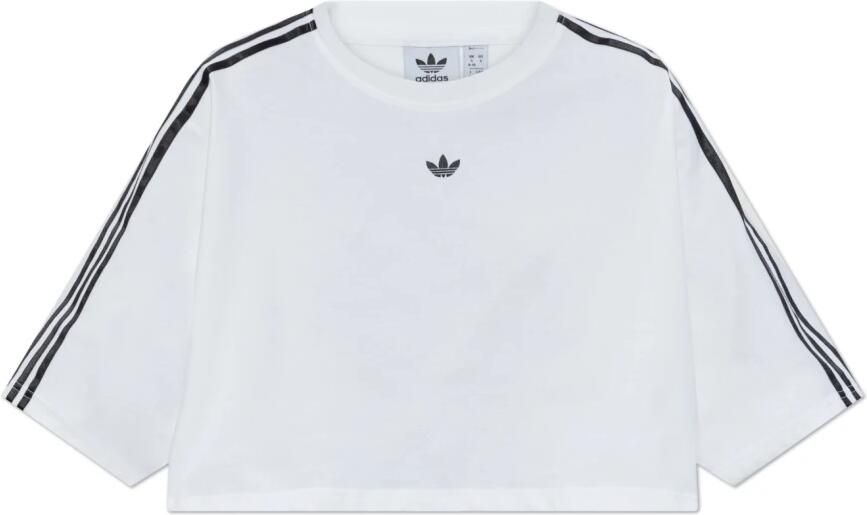 Adidas Originals Korte T-shirt met logo White Dames
