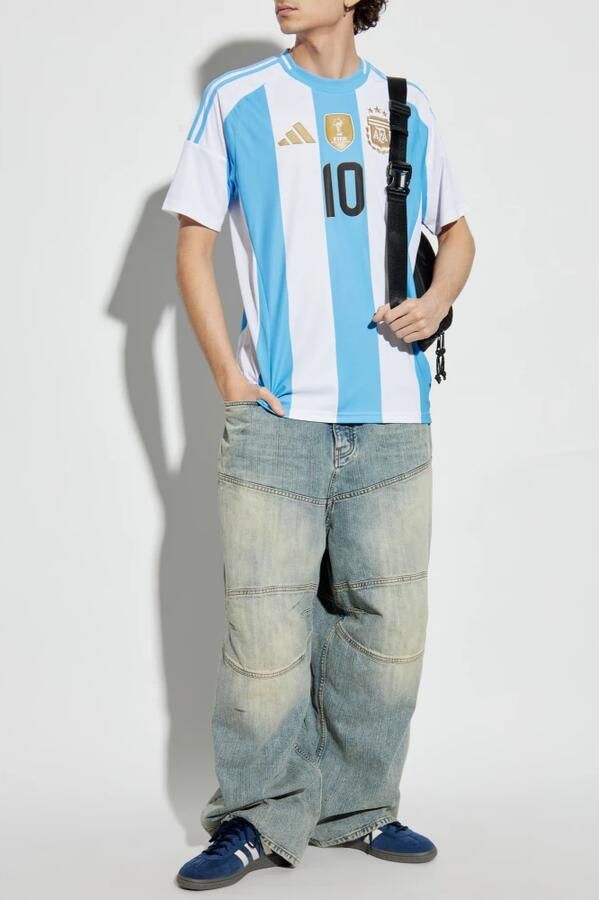 Adidas Originals T-shirt met het embleem van het Argentijnse nationale team Blue Heren - Foto 2