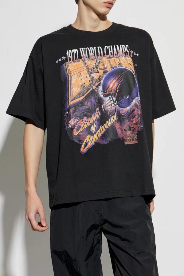 Adidas Originals T-shirt met print Black Heren - Foto 5