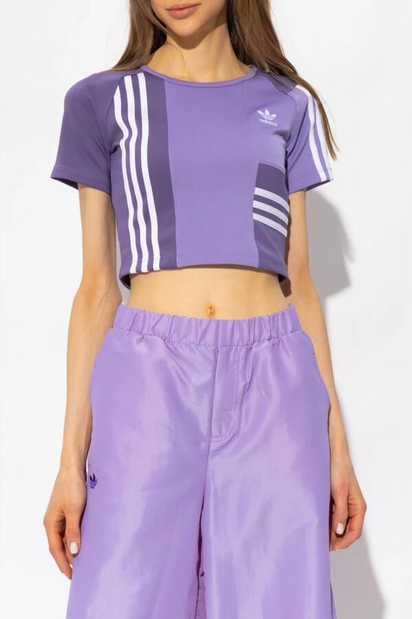 Adidas Originals T-Shirts Purple Dames - Foto 4
