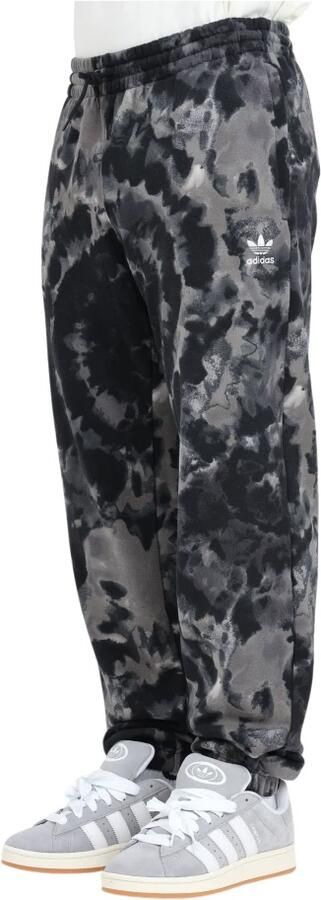 Adidas Originals Tie-Dye Zwarte Sportieve Broek Black Heren