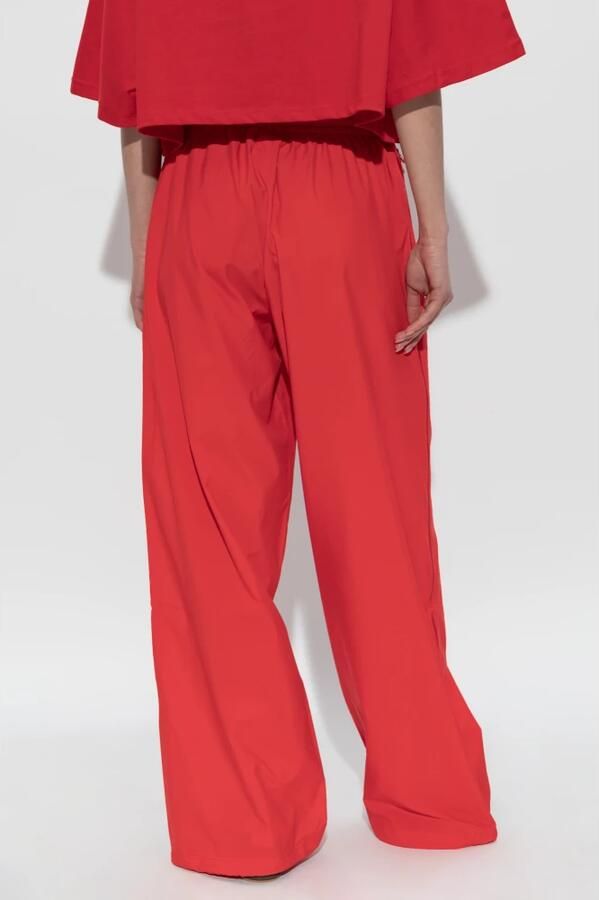 Adidas Originals Woven Wide-Leg Broek met 3 Strepen Women Trainingsbroeken rood Maat XS Kleding - Foto 11