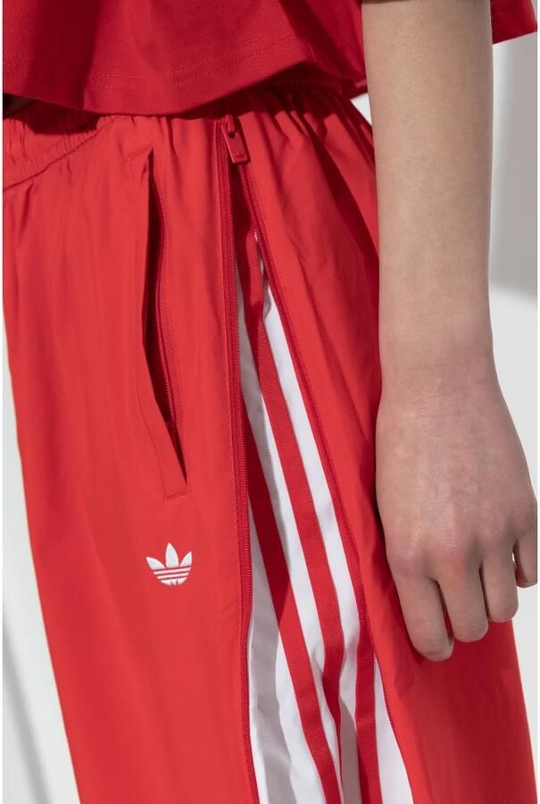 Adidas Originals Woven Wide-Leg Broek met 3 Strepen Women Trainingsbroeken rood Maat XS Kleding - Foto 8