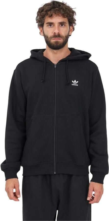Adidas Originals Trefoil Essentials Zip-through Sweatshirt Black Heren - Foto 3