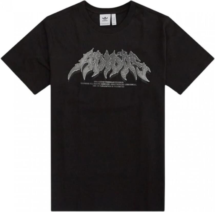 Adidas Originals Flames Concert Zwarte T-shirt Black Heren