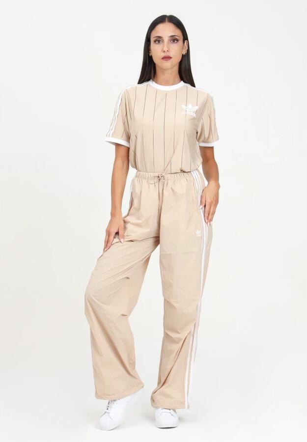 Adidas Originals 3-Stripes Woven Parachute Broek Beige- Dames Beige - Foto 2