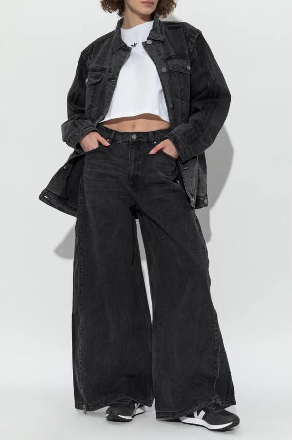 Adidas Originals Denim jack in oversized stijl Black Dames - Foto 4
