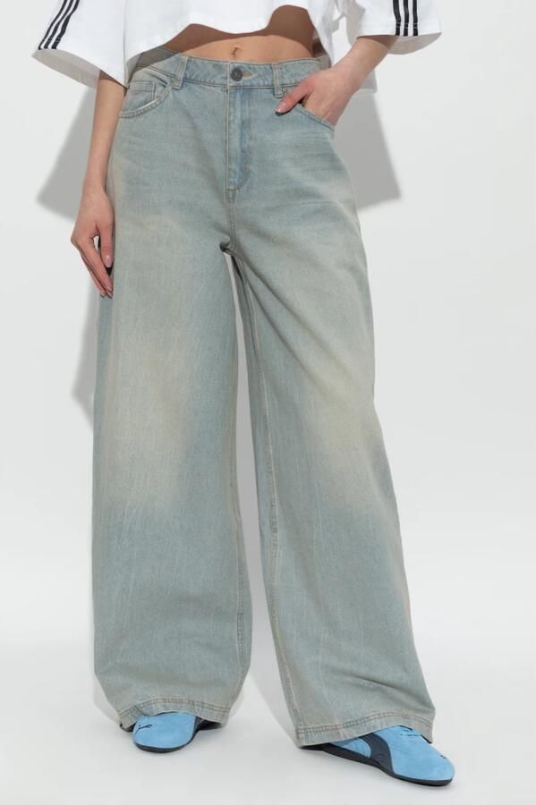 Adidas Adilenium Season 3 Zip Washed Denim Broek Veelkleurig- Dames Veelkleurig - Foto 5