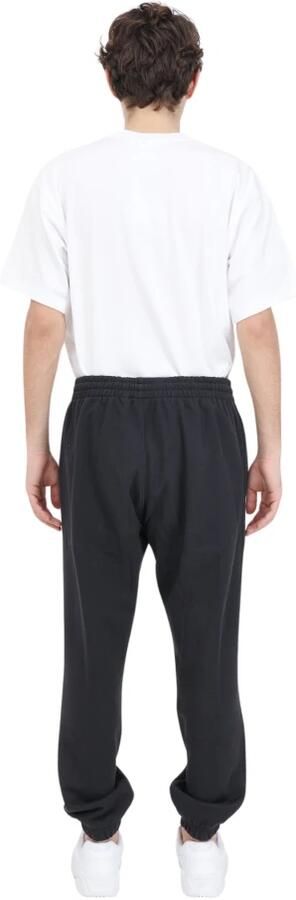 Adidas Originals Zwarte French Terry Sweatpants met Geborduurd Klaverblad Black Heren - Foto 2