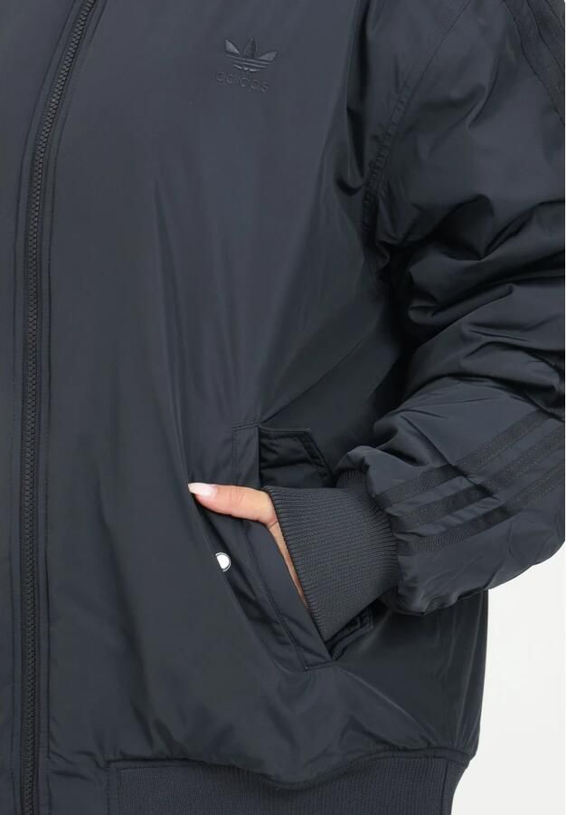 Adidas Originals Zwarte Oversized SST Bomberjack Black Dames