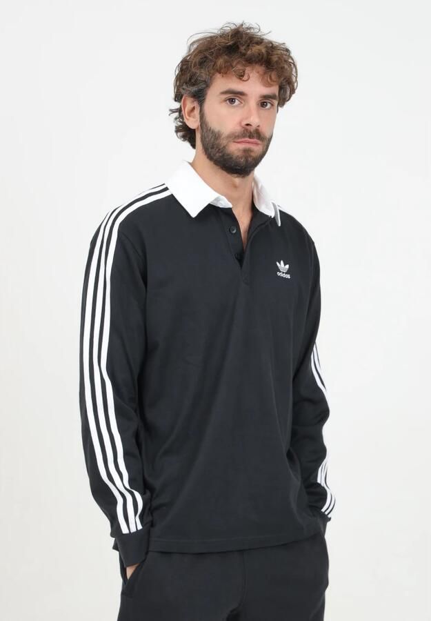 Adidas Originals Poloshirt met labelstitching model 'Rugby Polo' - Foto 5
