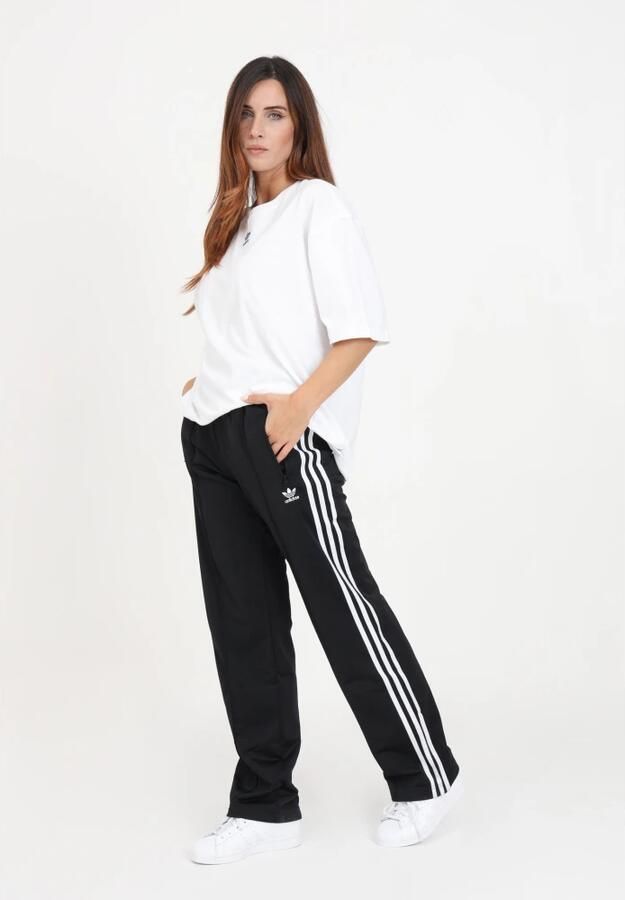 Adidas Originals Zwarte Tricot Broek met 3 Strepen Black Dames - Foto 3