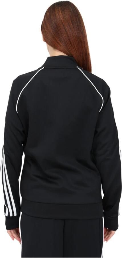 Adidas Originals Zwarte Zip Sweatshirt voor Dames Regular Fit Zwart Dames - Foto 8