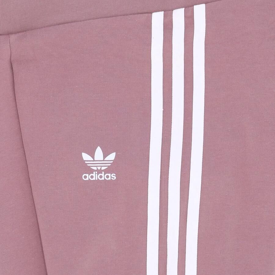 Adidas Paarse 3 Strepen Leggings Elastische Taille Purple Dames