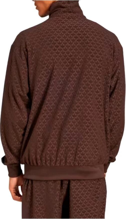 Adidas Retro Geometrische Casual Jas Brown Heren - Foto 2