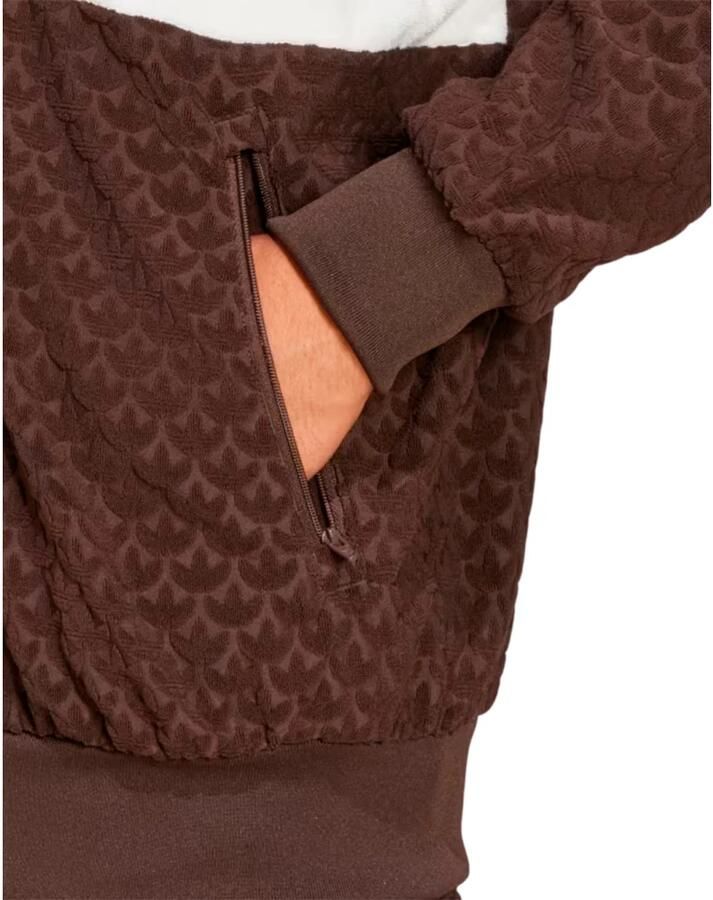 Adidas Retro Geometrische Casual Jas Brown Heren