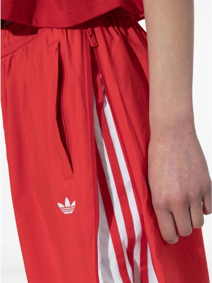 Adidas Originals Woven Wide-Leg Broek met 3 Strepen Women Trainingsbroeken rood Maat XS Kleding - Foto 4
