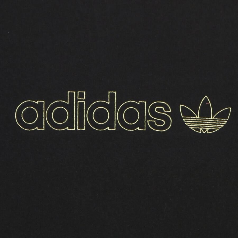 Adidas Shadow Stripe Tee Zwart Wit Korte Mouw Black Heren