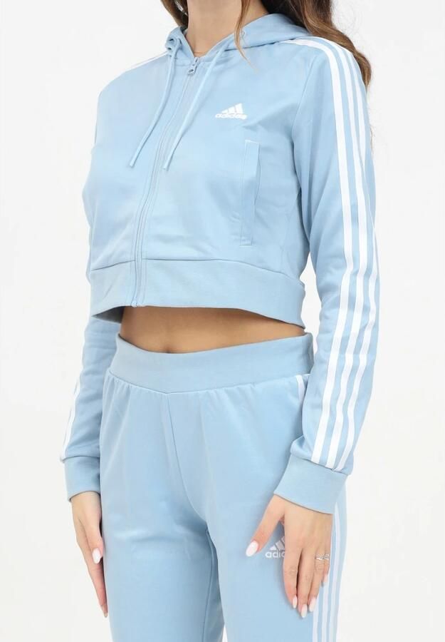 Adidas Sportieve Glam Blauwe Trainingspak Blue Dames - Foto 2