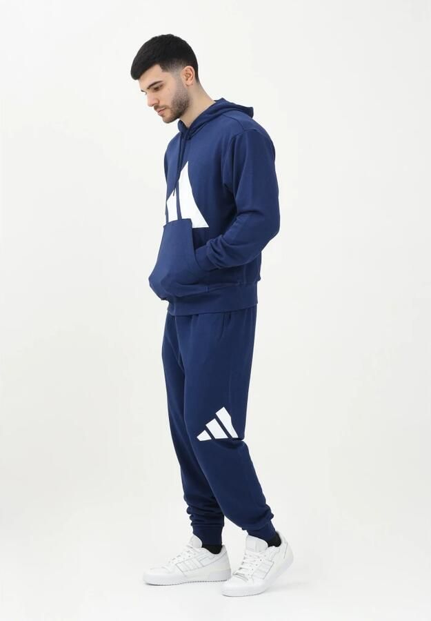 Adidas Sporty Essentials Big Logo French Terry Broek Blue Heren