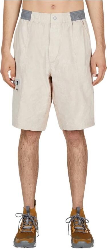 Adidas Technische Logo Print Avontuur Shorts Beige Heren - Foto 2