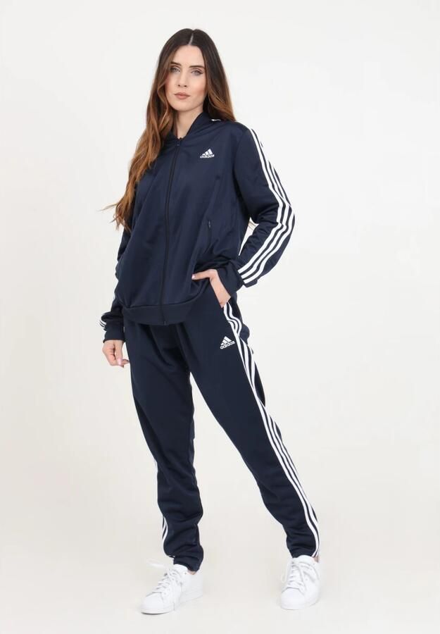 Adidas 3-Stripes Essential Tracksuit Legend Ink White- Dames Legend Ink White