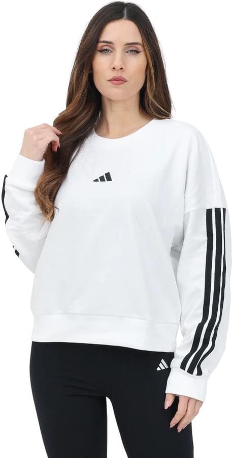 Adidas Witte Sweater Essentials 3-Stripes French Terry White Dames - Foto 11